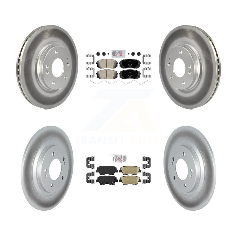 Transit Auto KGA-104815 Disc Brake Kit for 2019-2023 Hyundai Kona Electric, Kia Niro EV - Front and Rear