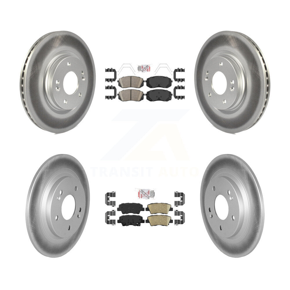 Transit Auto KGA-104817 Disc Brake Kit for 2022-2023 Hyundai Kona - Front and Rear
