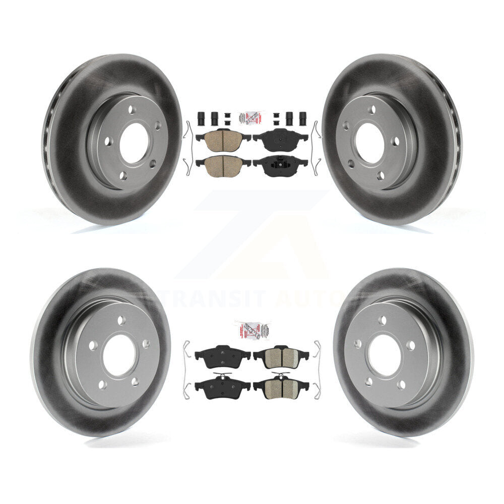 Transit Auto KGA-104835 Disc Brake Kit for 2012-2018 Ford Focus - Front and Rear