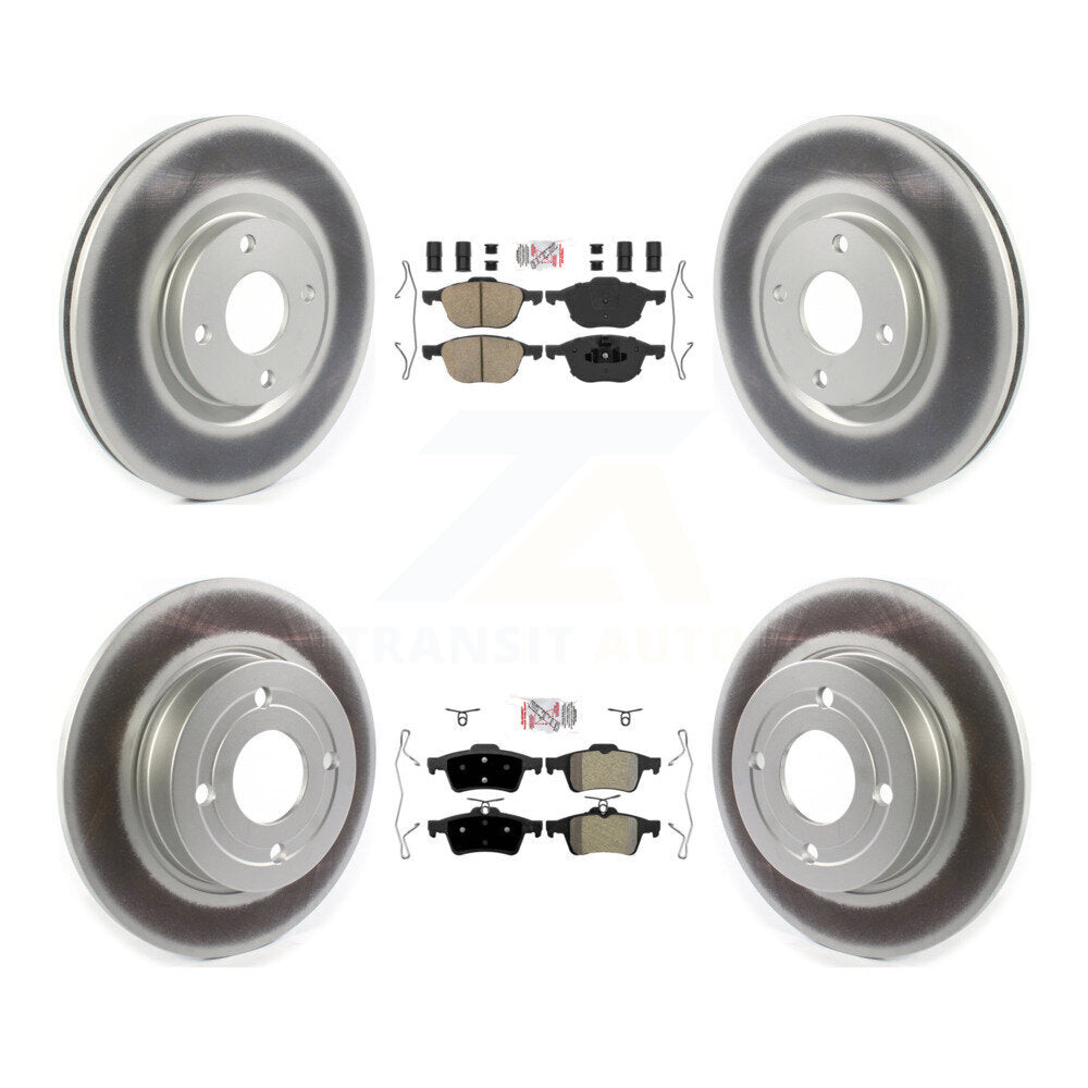 Transit Auto KGA-104865 Disc Brake Kit for 2018-2021 Ford EcoSport - Front and Rear