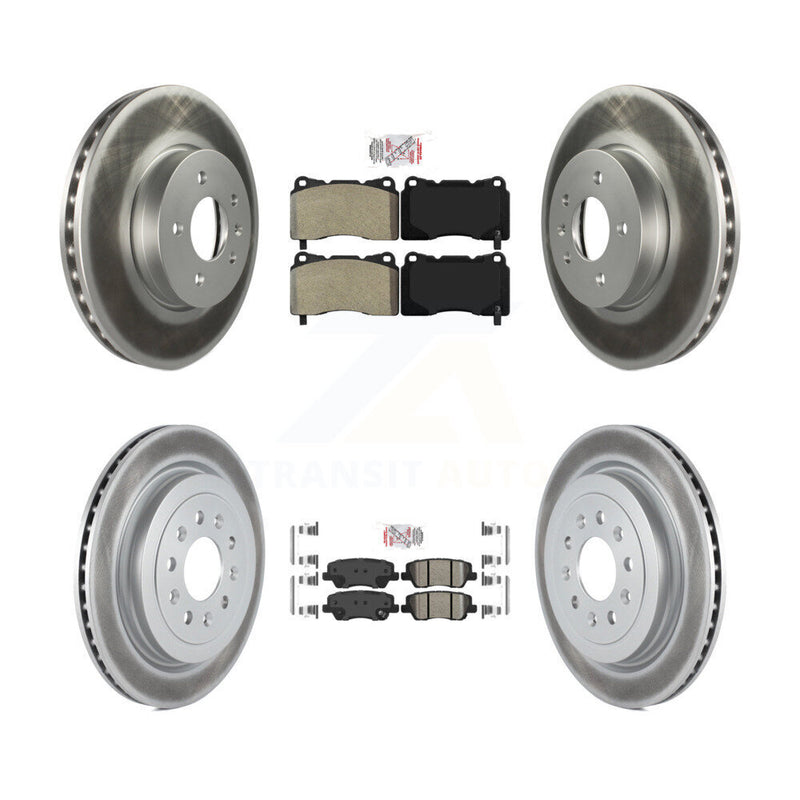 Transit Auto KGA-104881 Disc Brake Kit for 2013-2015 Cadillac ATS - Front and Rear