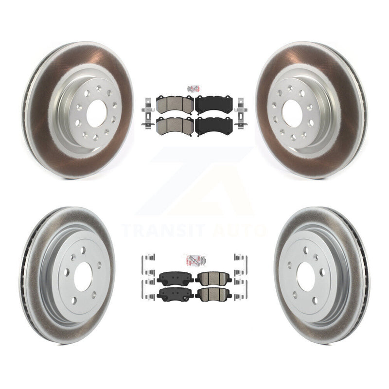 Transit Auto KGA-104887 Disc Brake Kit for 2016 Cadillac CTS - Front and Rear