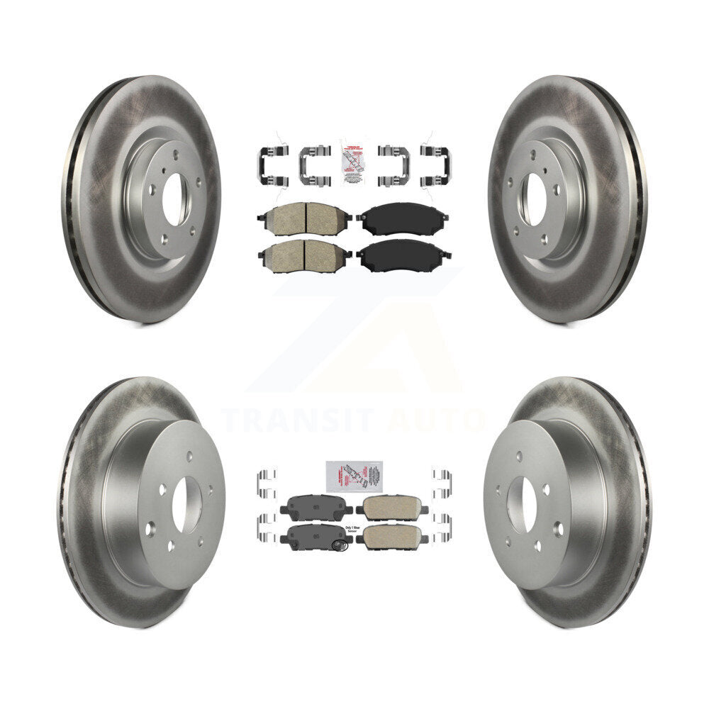 Transit Auto KGA-104888 Disc Brake Kit for 2011-2017 INFINITI QX70, Nissan Murano - Front and Rear