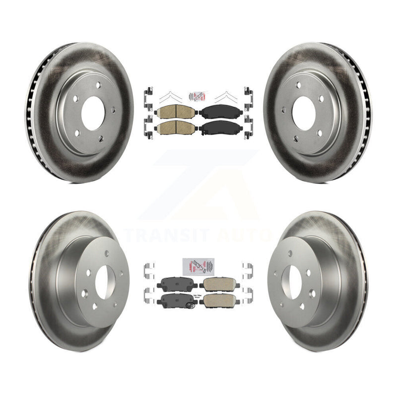 Transit Auto KGA-104890 Disc Brake Kit for 2011-2014 Nissan LEAF - Front and Rear