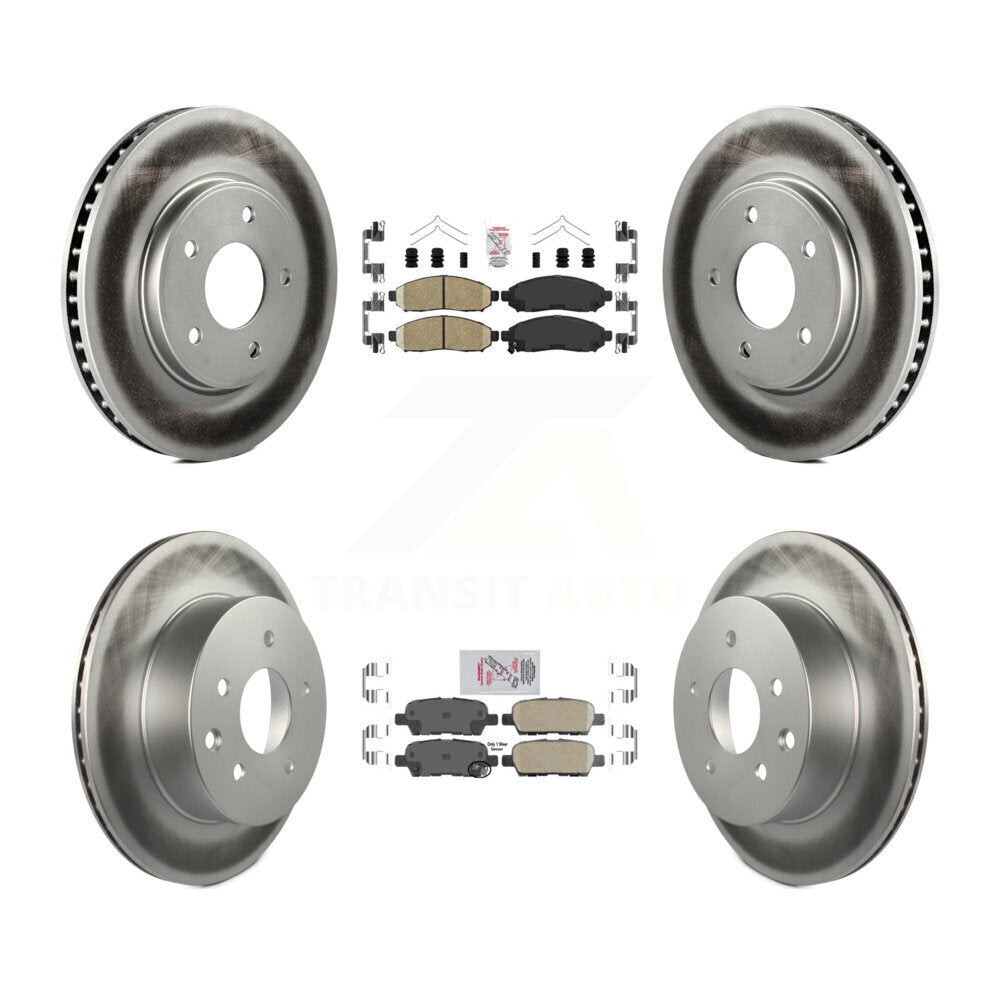 Transit Auto KGA-104891 Disc Brake Kit for 2011-2014 Nissan LEAF - Front and Rear