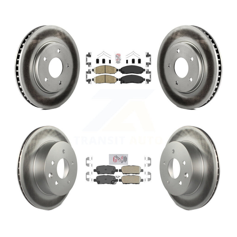 Transit Auto KGA-104891 Disc Brake Kit for 2011-2014 Nissan LEAF - Front and Rear