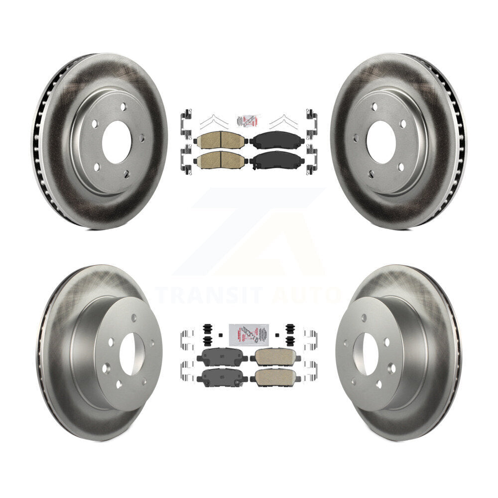 Transit Auto KGA-104892 Disc Brake Kit for 2011-2014 Nissan LEAF - Front and Rear