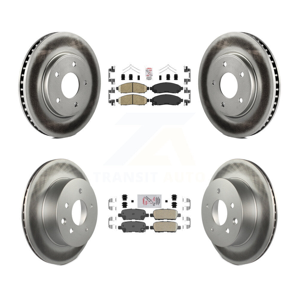 Transit Auto KGA-104893 Disc Brake Kit for 2011-2014 Nissan LEAF - Front and Rear