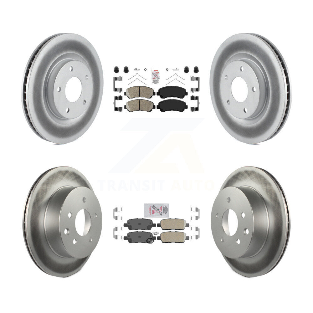 Transit Auto KGA-104894 Disc Brake Kit for 2008-2015 Nissan Rogue Select, Nissan Rogue - Front and Rear