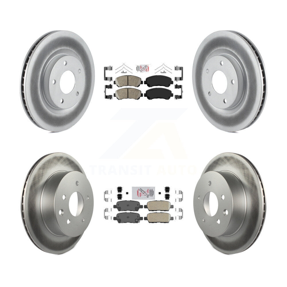 Transit Auto KGA-104897 Disc Brake Kit for 2008-2015 Nissan Rogue Select, Nissan Rogue - Front and Rear