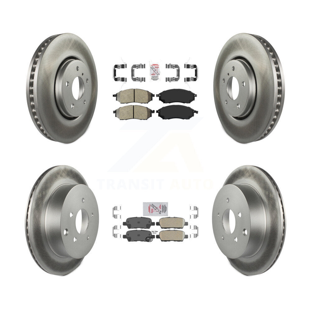 Transit Auto KGA-104898 Disc Brake Kit for 2006-2013 INFINITI FX37, INFINITI FX35, INFINITI FX45 - Front and Rear