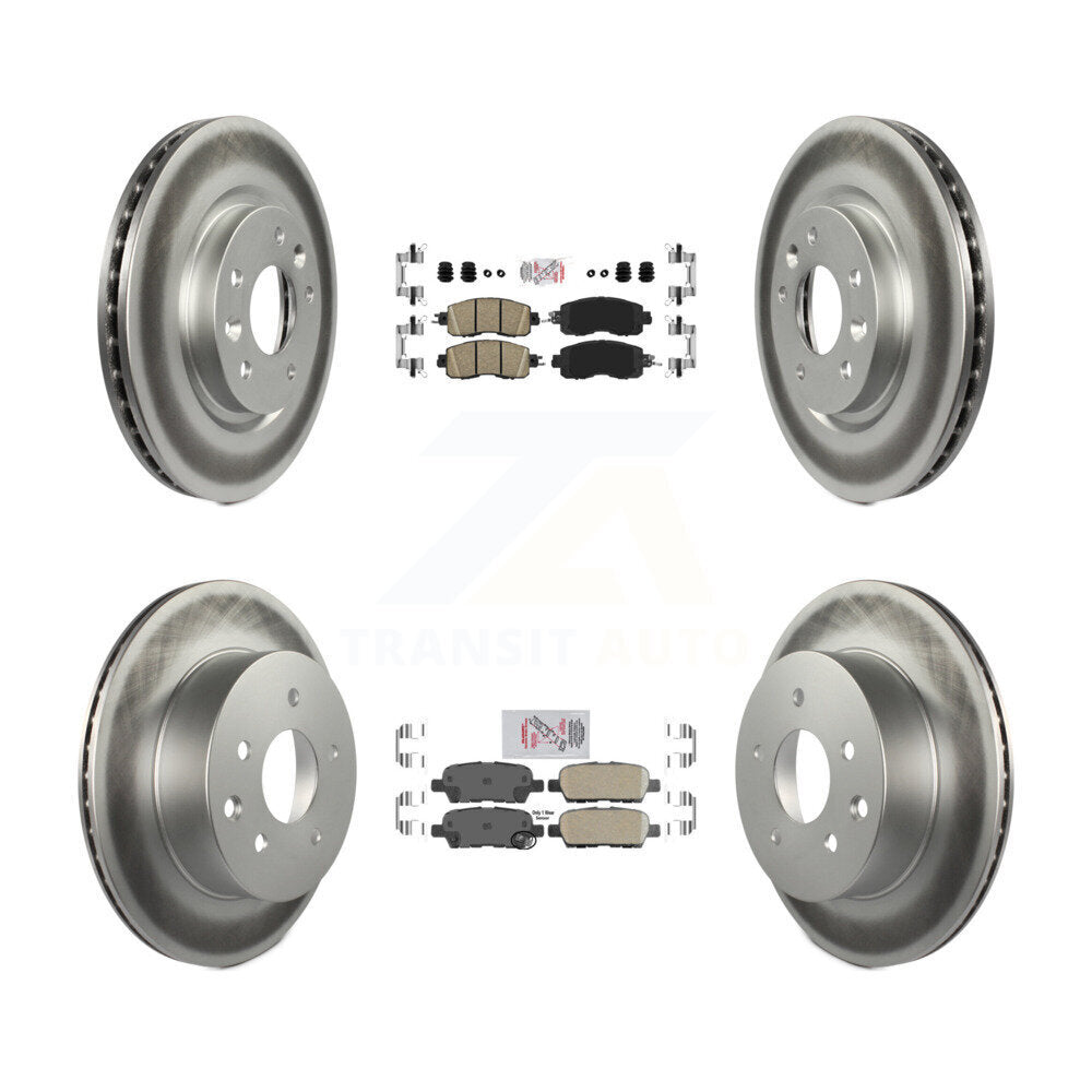 Transit Auto KGA-104900 Disc Brake Kit for 2014-2017 Nissan LEAF - Front and Rear