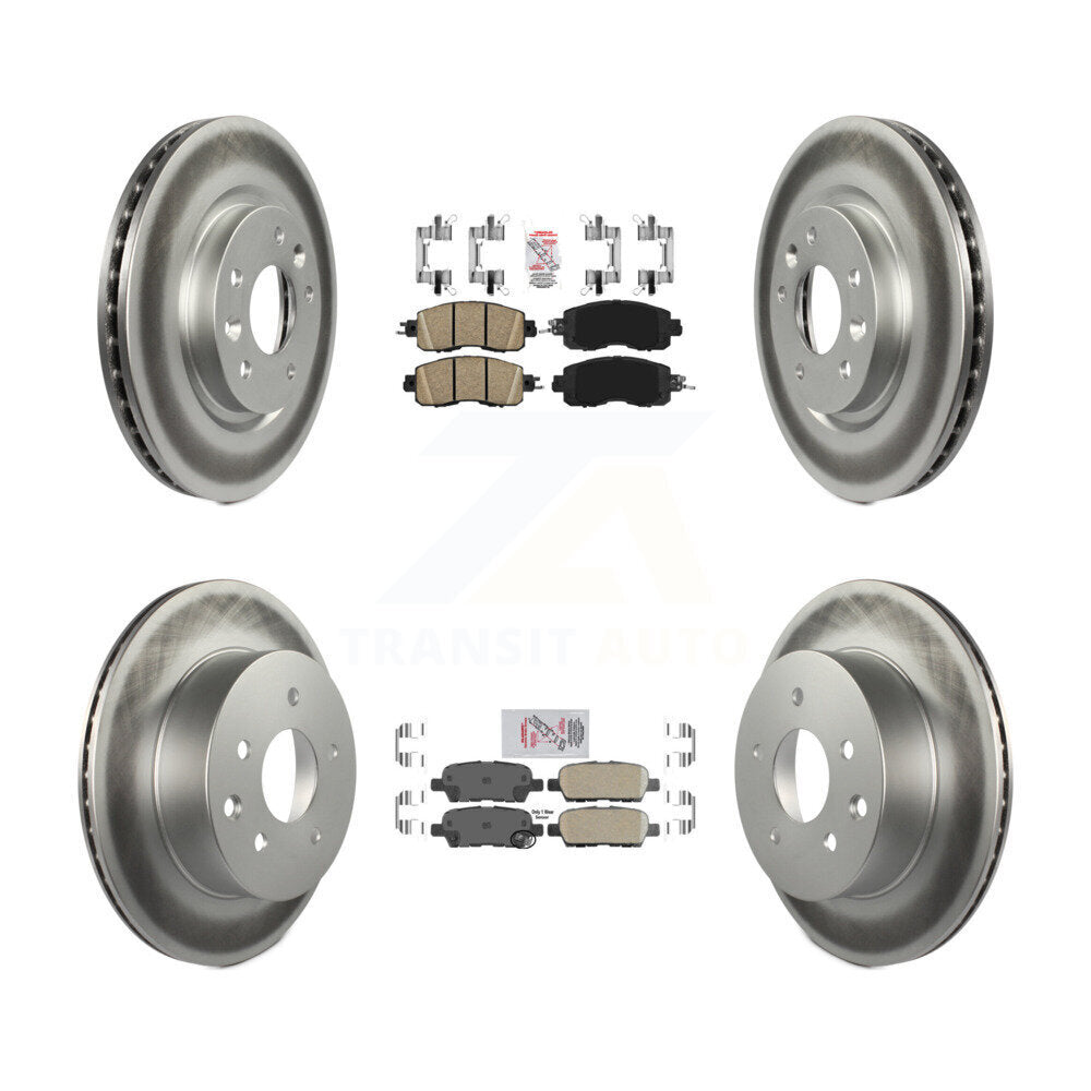 Transit Auto KGA-104901 Disc Brake Kit for 2014-2017 Nissan LEAF - Front and Rear