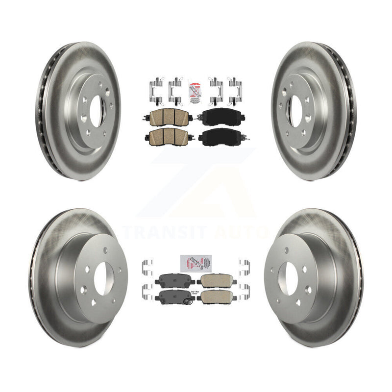 Transit Auto KGA-104901 Disc Brake Kit for 2014-2017 Nissan LEAF - Front and Rear