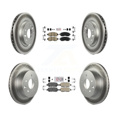 Transit Auto KGA-104902 Disc Brake Kit for 2014-2017 Nissan LEAF - Front and Rear