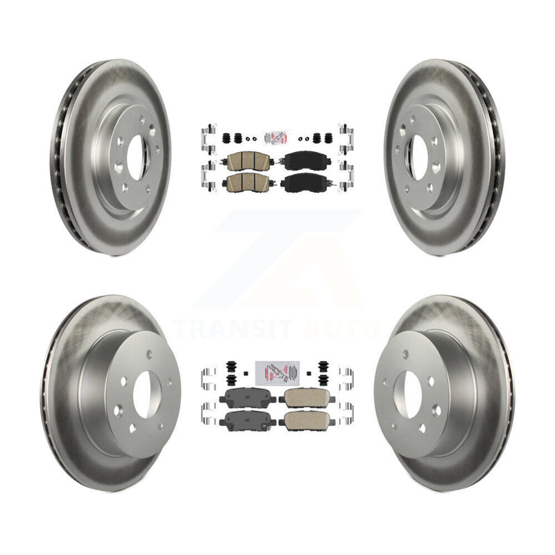 Transit Auto KGA-104902 Disc Brake Kit for 2014-2017 Nissan LEAF - Front and Rear