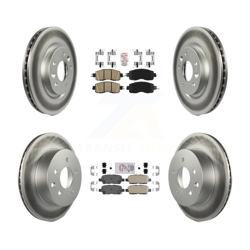 Transit Auto KGA-104903 Disc Brake Kit for 2014-2017 Nissan LEAF - Front and Rear