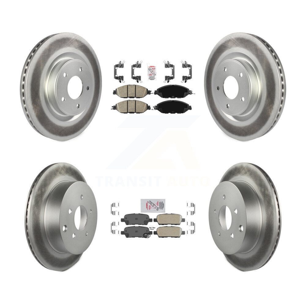 Transit Auto KGA-104904 Disc Brake Kit for 2013-2024 Nissan Murano, INFINITI QX60 and More - Front and Rear