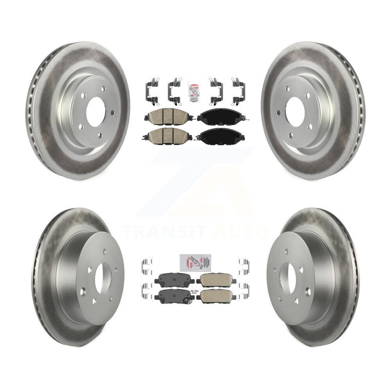 Transit Auto KGA-104904 Disc Brake Kit for 2013-2024 Nissan Murano, INFINITI QX60 and More - Front and Rear