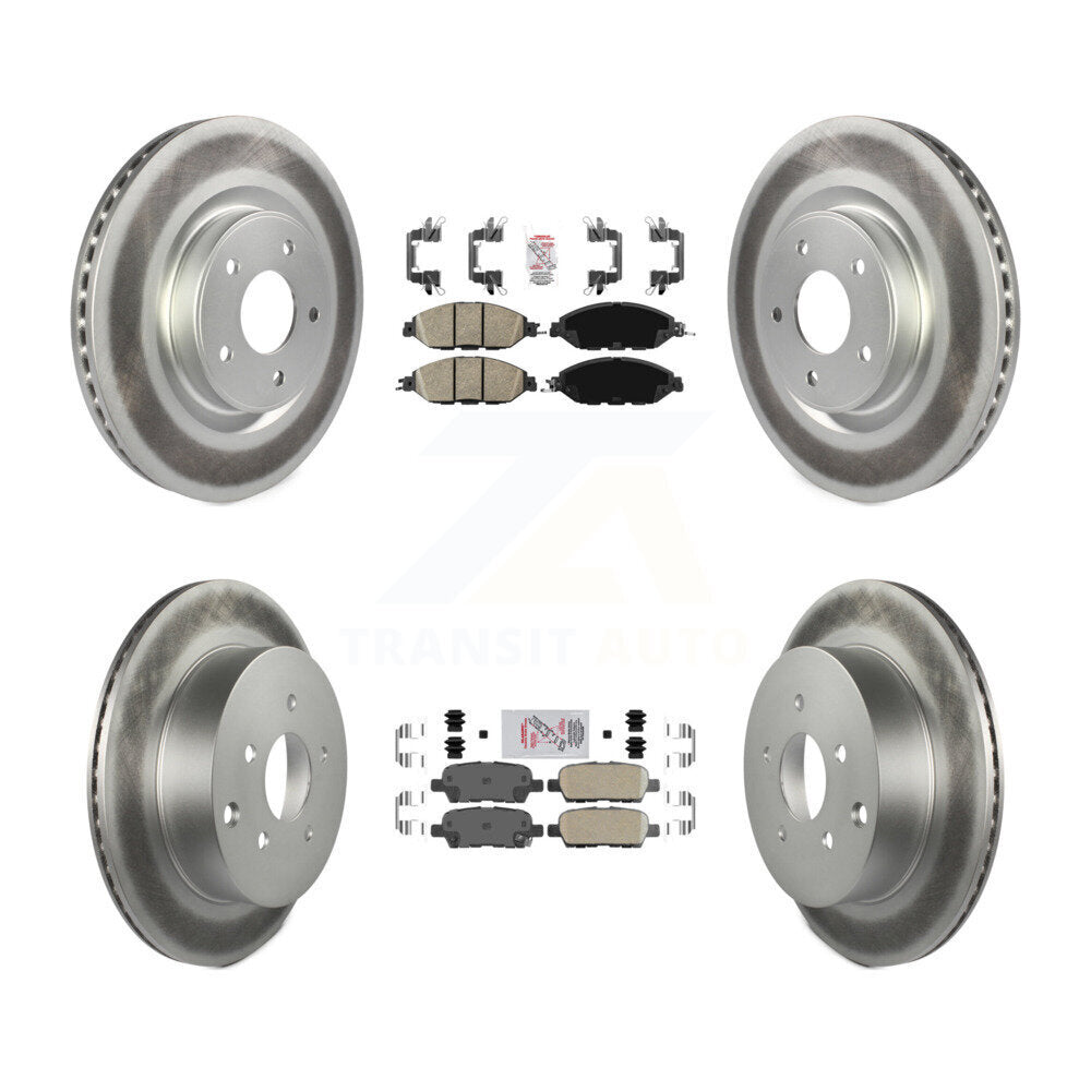 Transit Auto KGA-104906 Disc Brake Kit for 2013-2024 Nissan Murano, INFINITI QX60 and More - Front and Rear