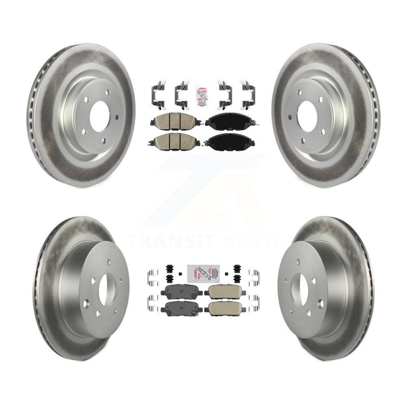 Transit Auto KGA-104907 Disc Brake Kit for 2013-2024 Nissan Murano, INFINITI QX60 and More - Front and Rear