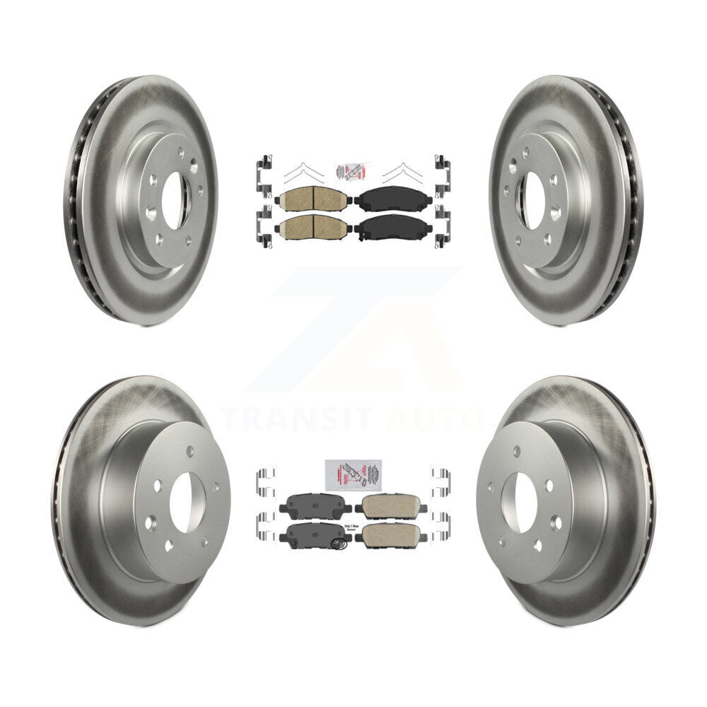 Transit Auto KGA-104908 Disc Brake Kit for 2015 Nissan LEAF - Front and Rear