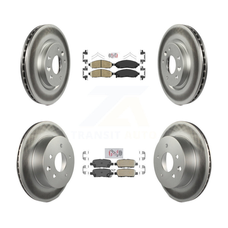Transit Auto KGA-104908 Disc Brake Kit for 2015 Nissan LEAF - Front and Rear