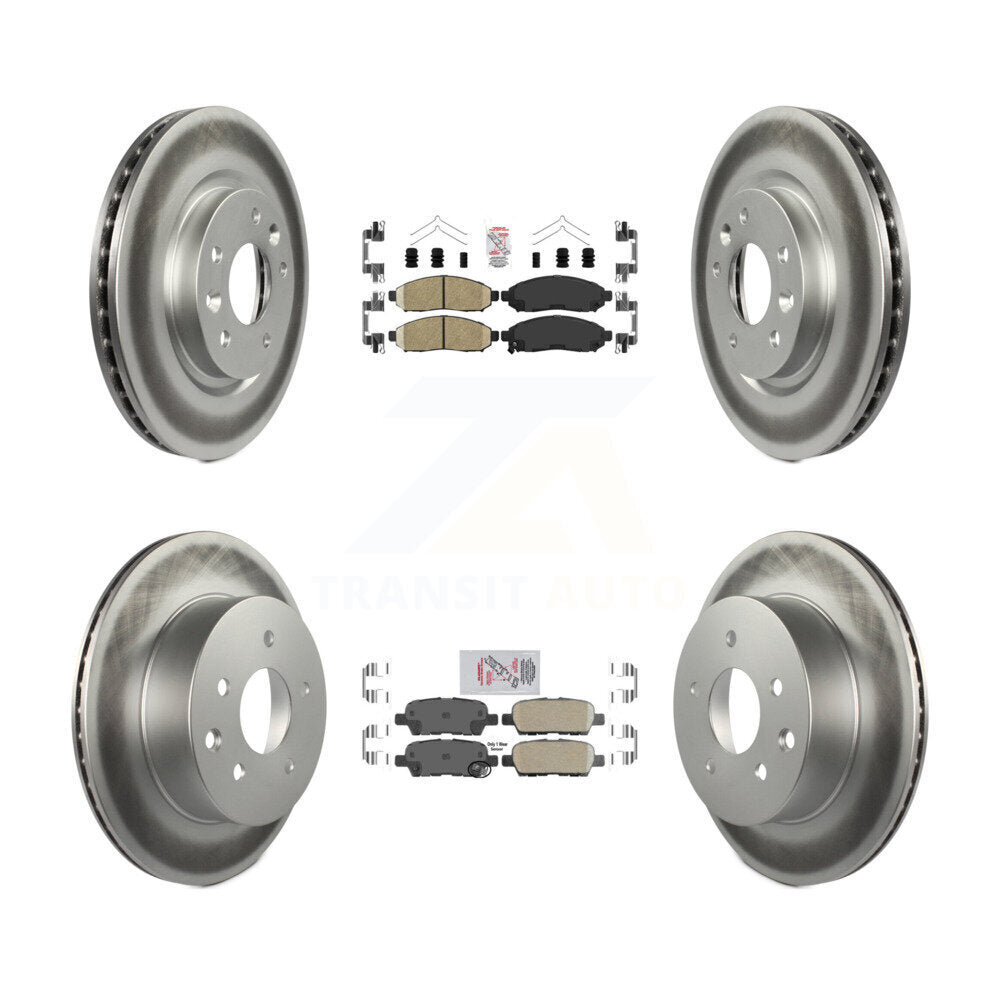Transit Auto KGA-104909 Disc Brake Kit for 2015 Nissan LEAF - Front and Rear