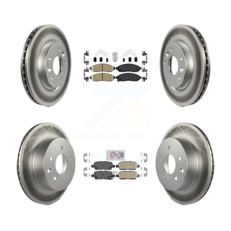 Transit Auto KGA-104909 Disc Brake Kit for 2015 Nissan LEAF - Front and Rear