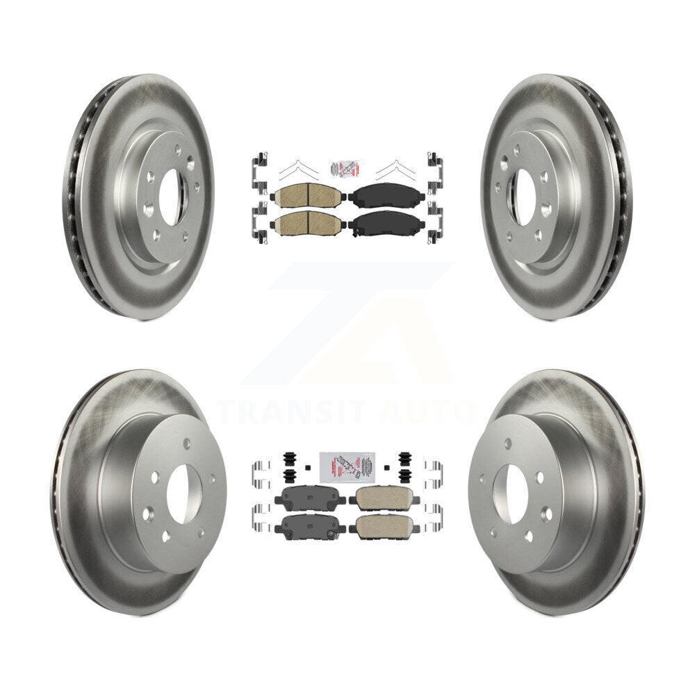 Transit Auto KGA-104910 Disc Brake Kit for 2015 Nissan LEAF - Front and Rear