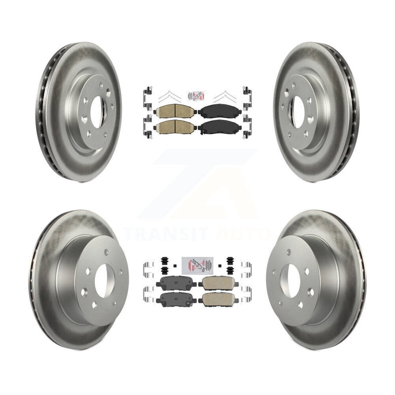 Transit Auto KGA-104910 Disc Brake Kit for 2015 Nissan LEAF - Front and Rear