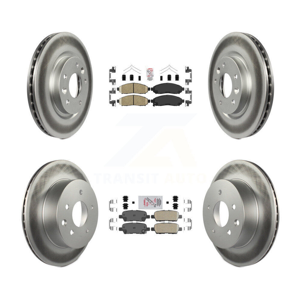 Transit Auto KGA-104911 Disc Brake Kit for 2015 Nissan LEAF - Front and Rear
