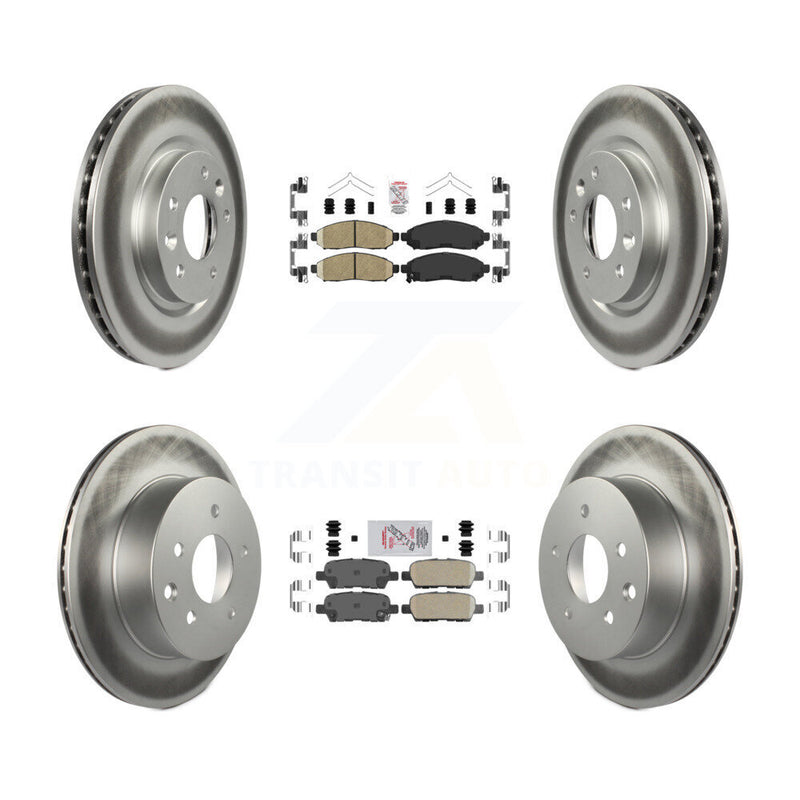 Transit Auto KGA-104911 Disc Brake Kit for 2015 Nissan LEAF - Front and Rear