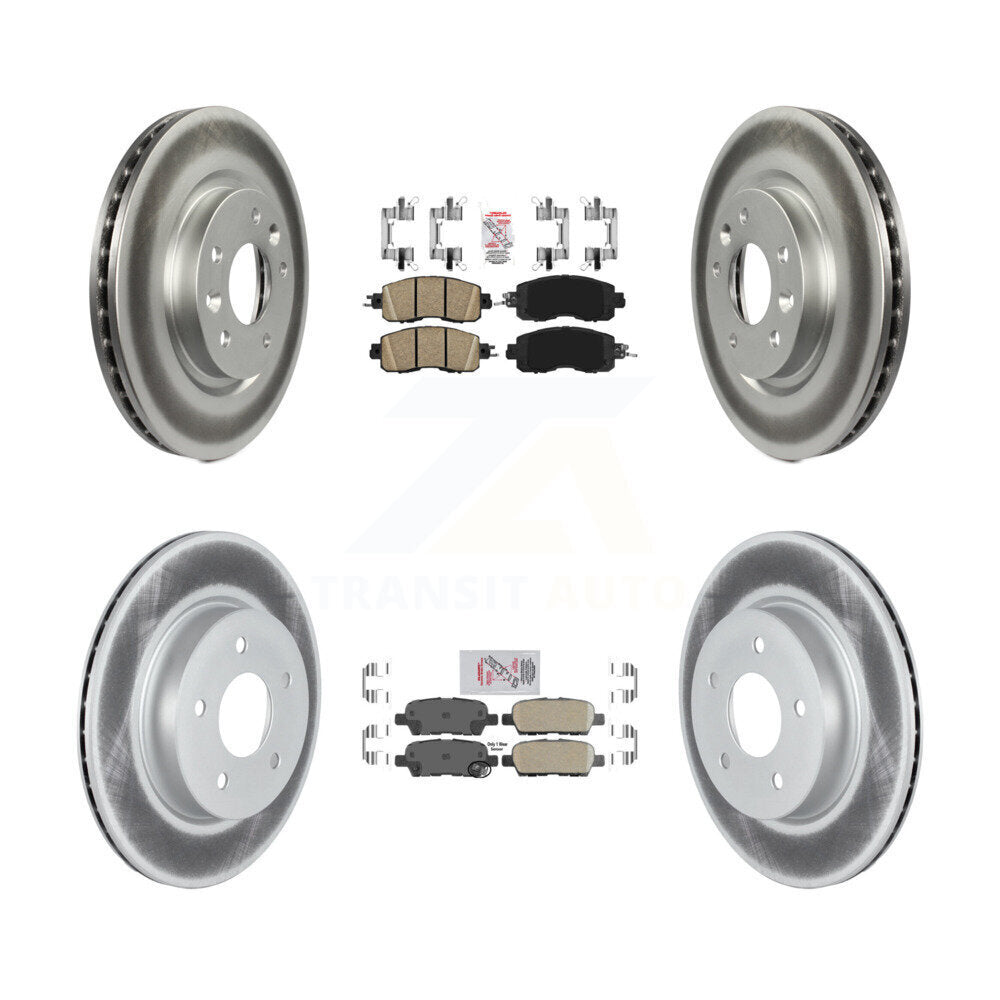 Transit Auto KGA-104919 Disc Brake Kit for 2017 Nissan LEAF - Front and Rear