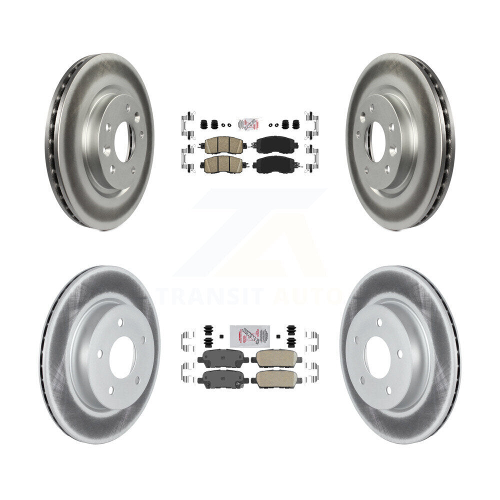 Transit Auto KGA-104920 Disc Brake Kit for 2017 Nissan LEAF - Front and Rear