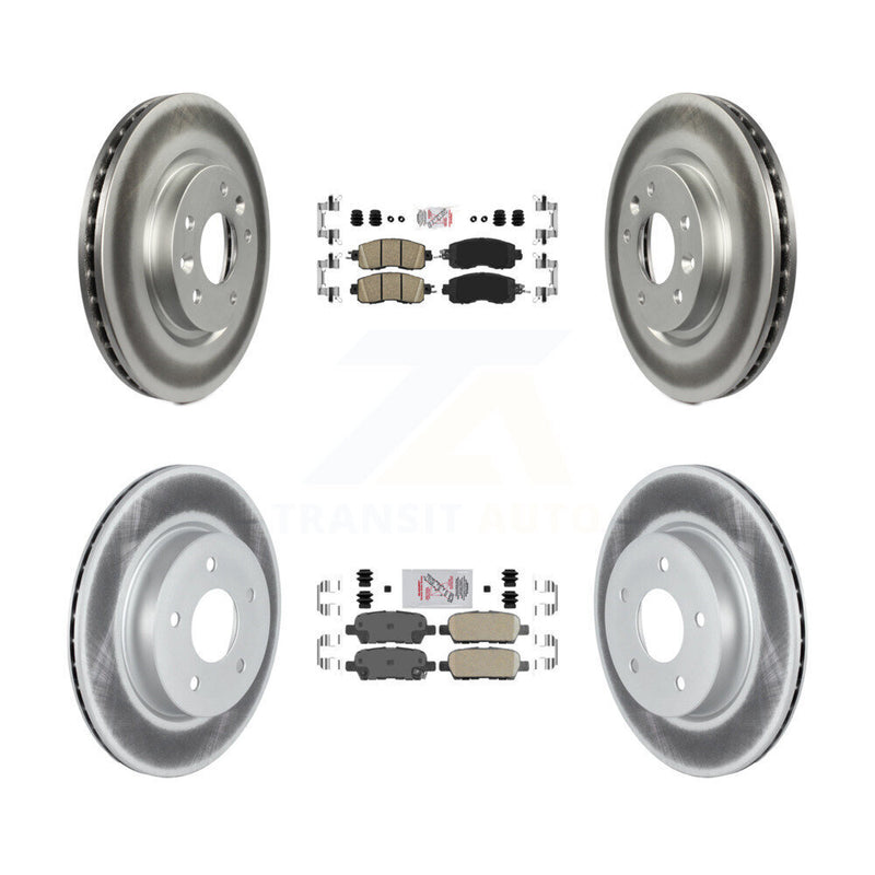 Transit Auto KGA-104920 Disc Brake Kit for 2017 Nissan LEAF - Front and Rear