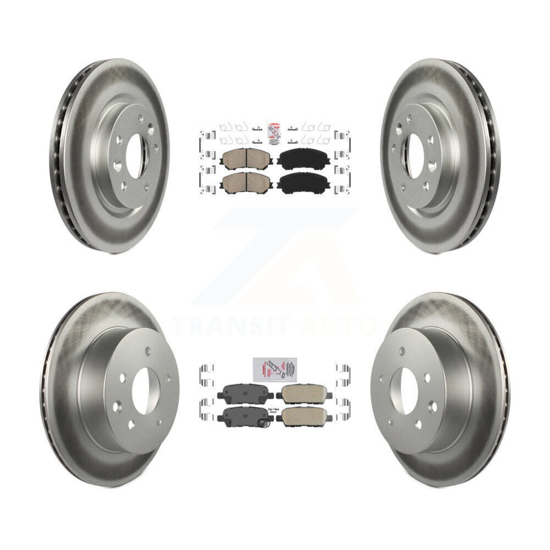 Transit Auto KGA-104922 Disc Brake Kit for 2014-2023 Nissan Rogue, Nissan Rogue Sport, Nissan Qashqai - Front and Rear