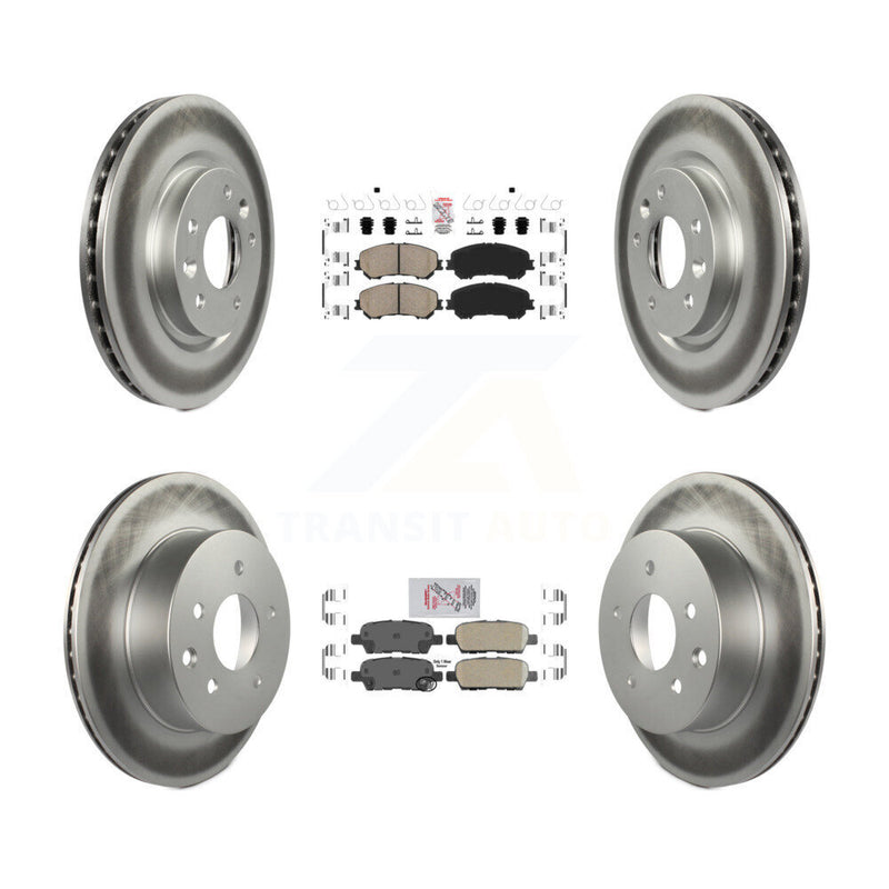 Transit Auto KGA-104923 Disc Brake Kit for 2014-2023 Nissan Rogue, Nissan Rogue Sport, Nissan Qashqai - Front and Rear