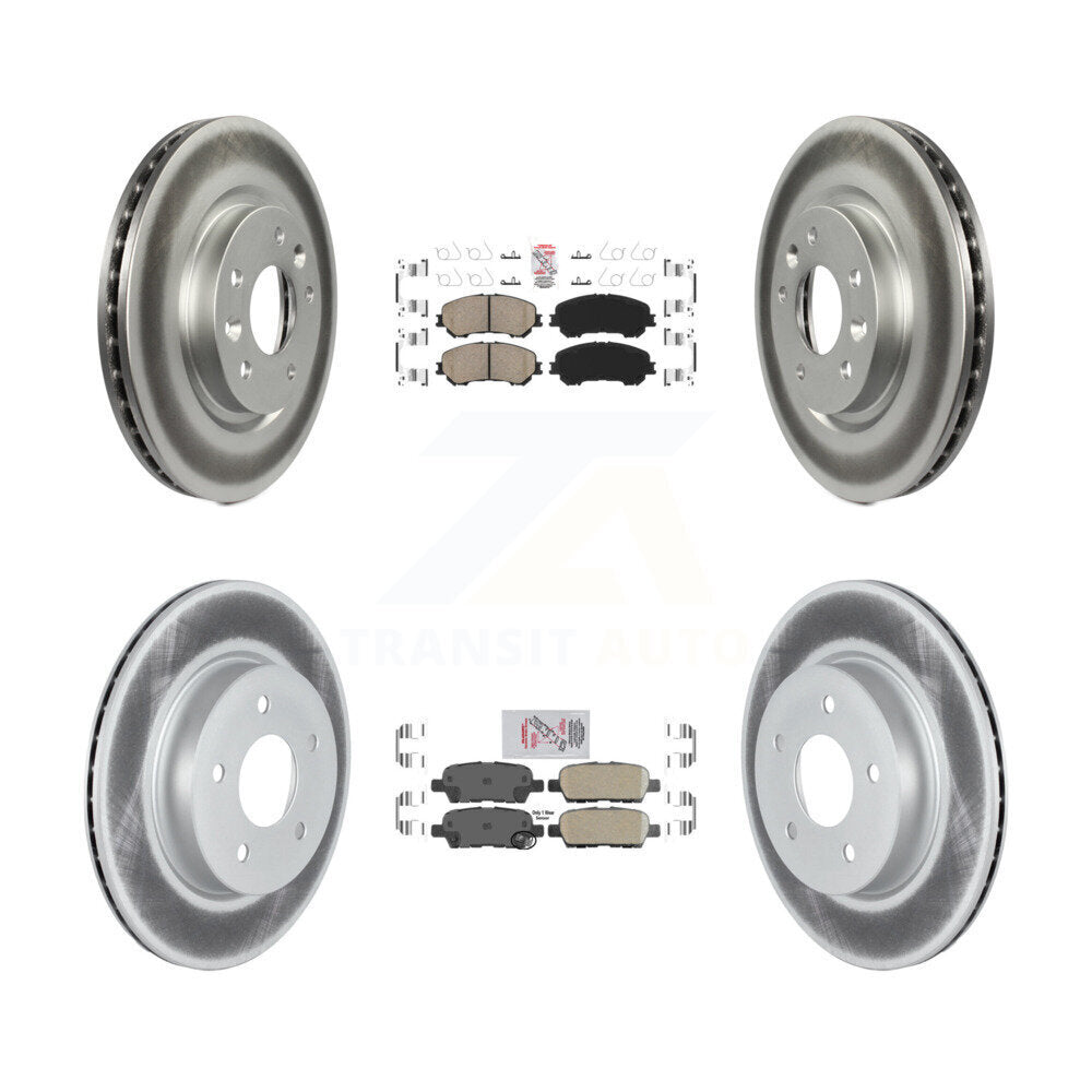 Transit Auto KGA-104926 Disc Brake Kit for 2017-2019 Nissan Rogue Sport, Nissan Qashqai - Front and Rear
