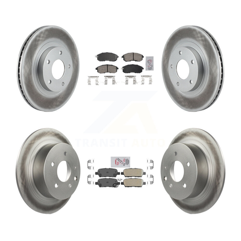Transit Auto KGA-104935 Disc Brake Kit for 2002-2006 Nissan Altima - Front and Rear
