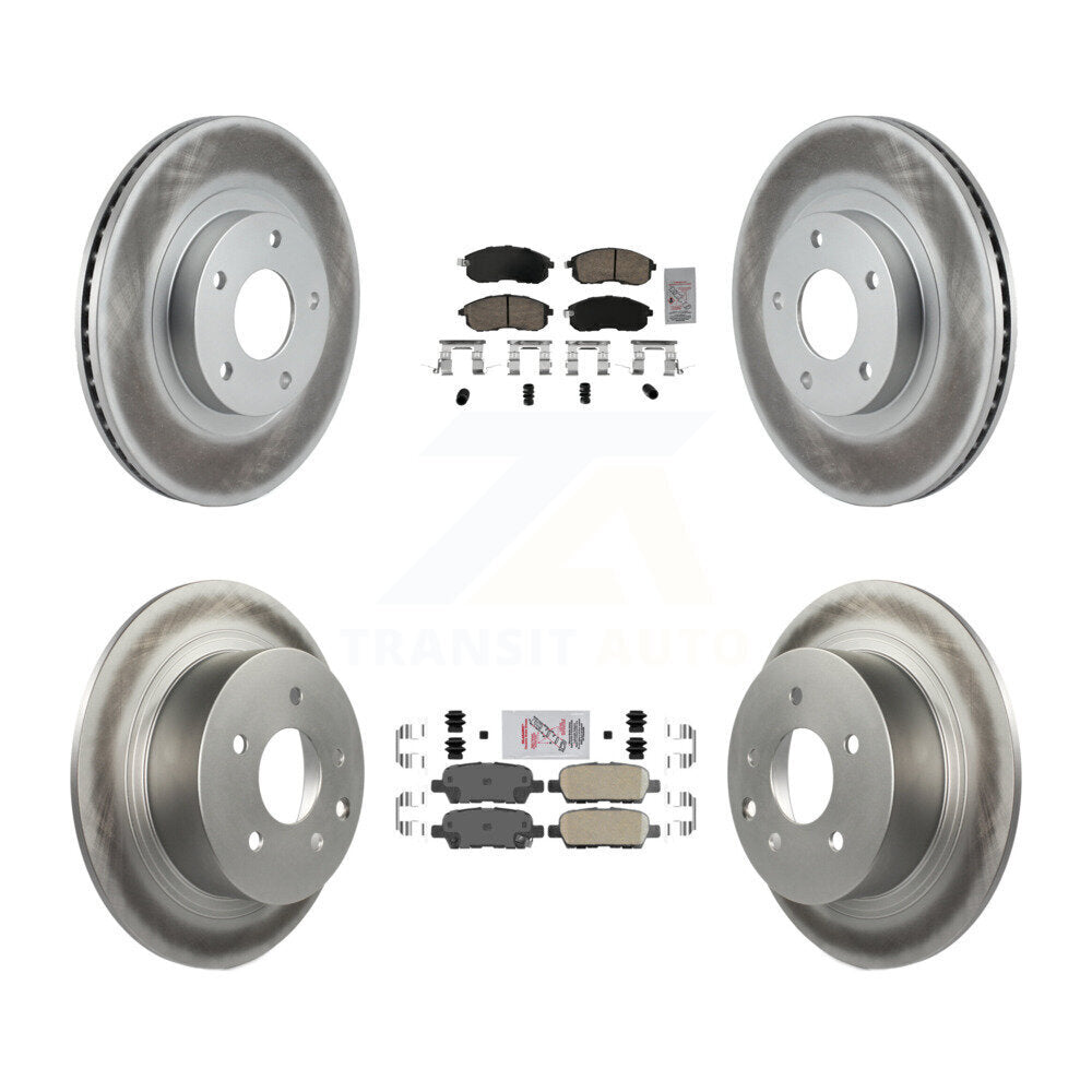 Transit Auto KGA-104936 Disc Brake Kit for 2002-2006 Nissan Altima - Front and Rear