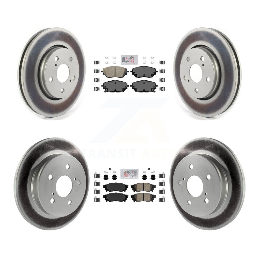 Transit Auto KGA-105018 Disc Brake Kit for 2018 Toyota C-HR - Front and Rear