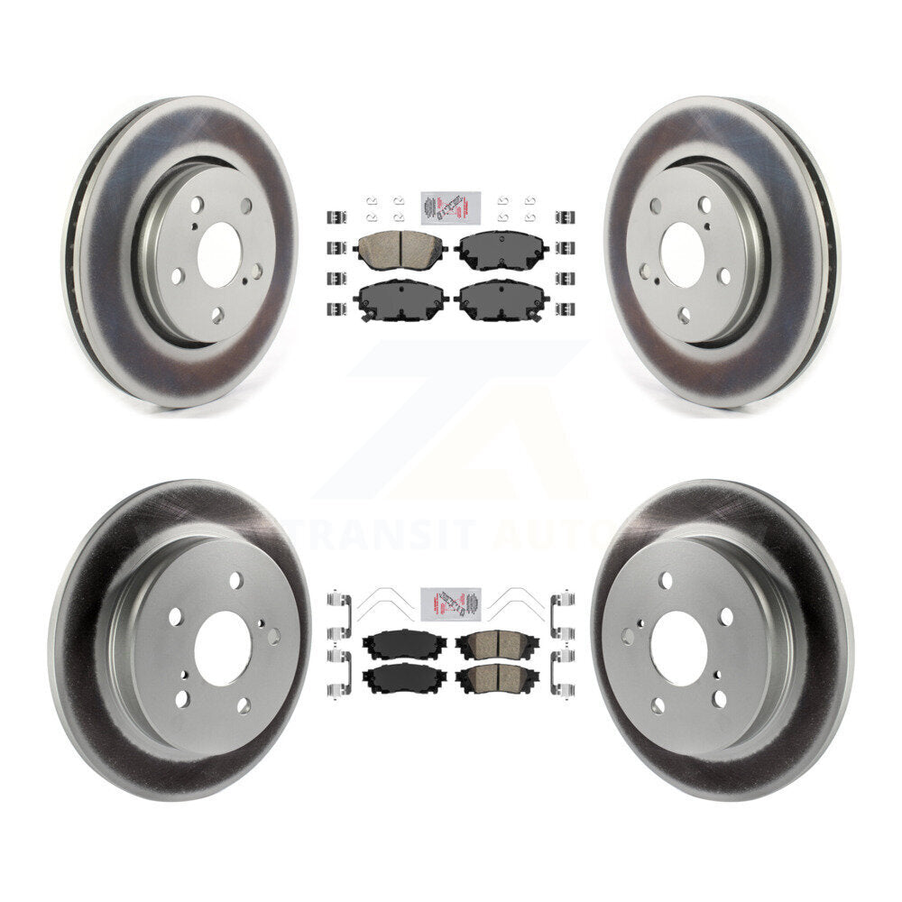Transit Auto KGA-105019 Disc Brake Kit for 2018 Toyota C-HR - Front and Rear