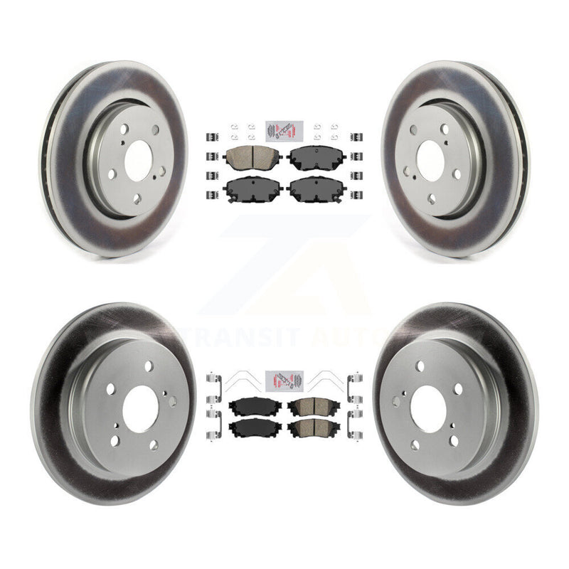 Transit Auto KGA-105019 Disc Brake Kit for 2018 Toyota C-HR - Front and Rear