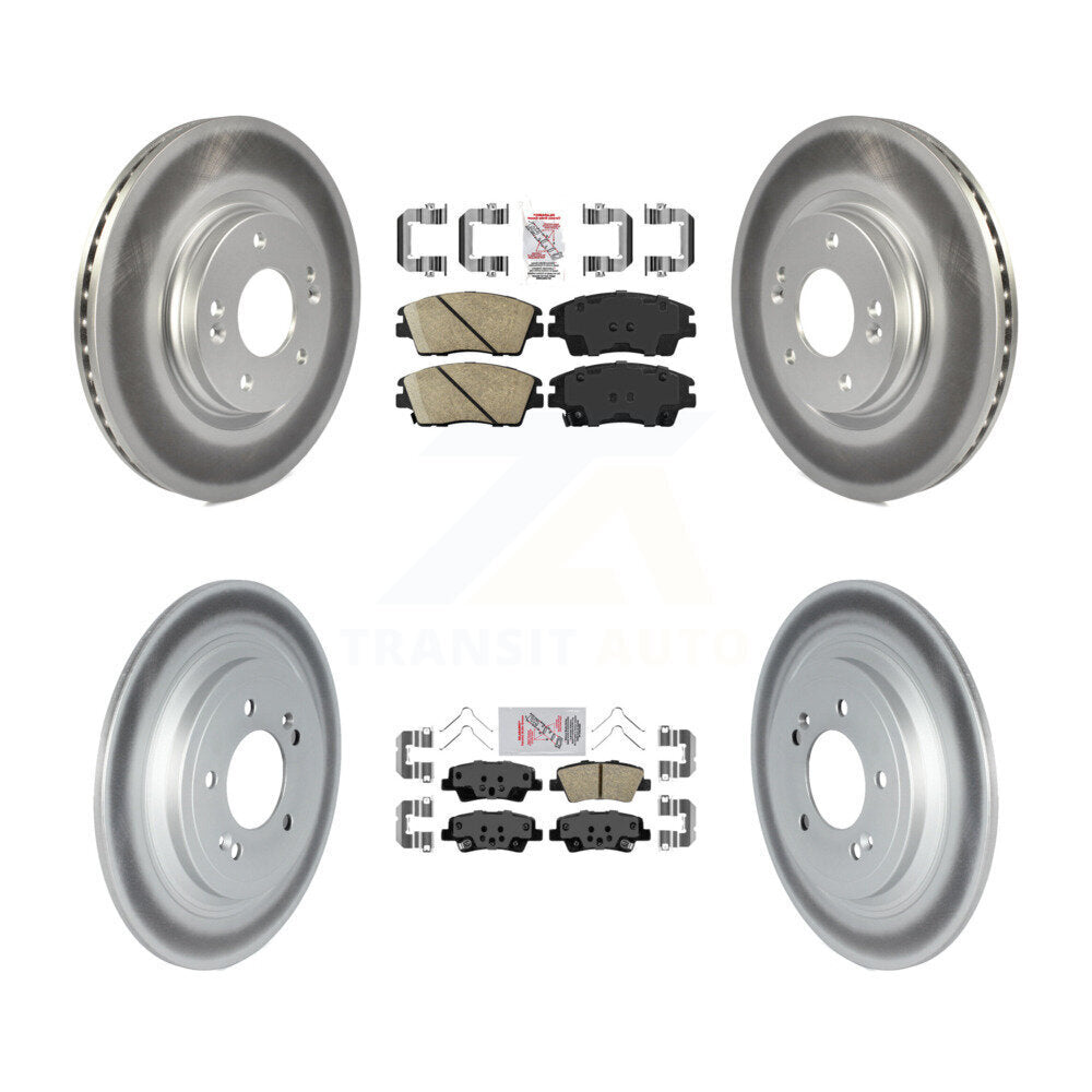 Transit Auto KGA-105024 Disc Brake Kit for 2017-2022 Hyundai Tucson, Kia Sportage - Front and Rear
