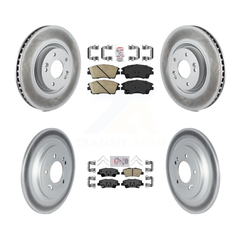 Transit Auto KGA-105025 Disc Brake Kit for 2017-2022 Kia Sportage - Front and Rear