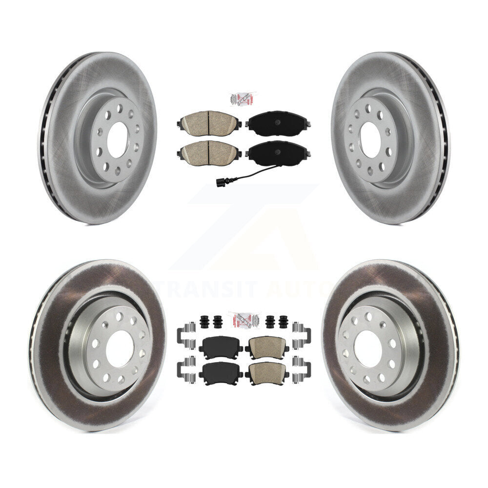 Transit Auto KGA-105034 Disc Brake Kit for 2012 Volkswagen CC - Front and Rear