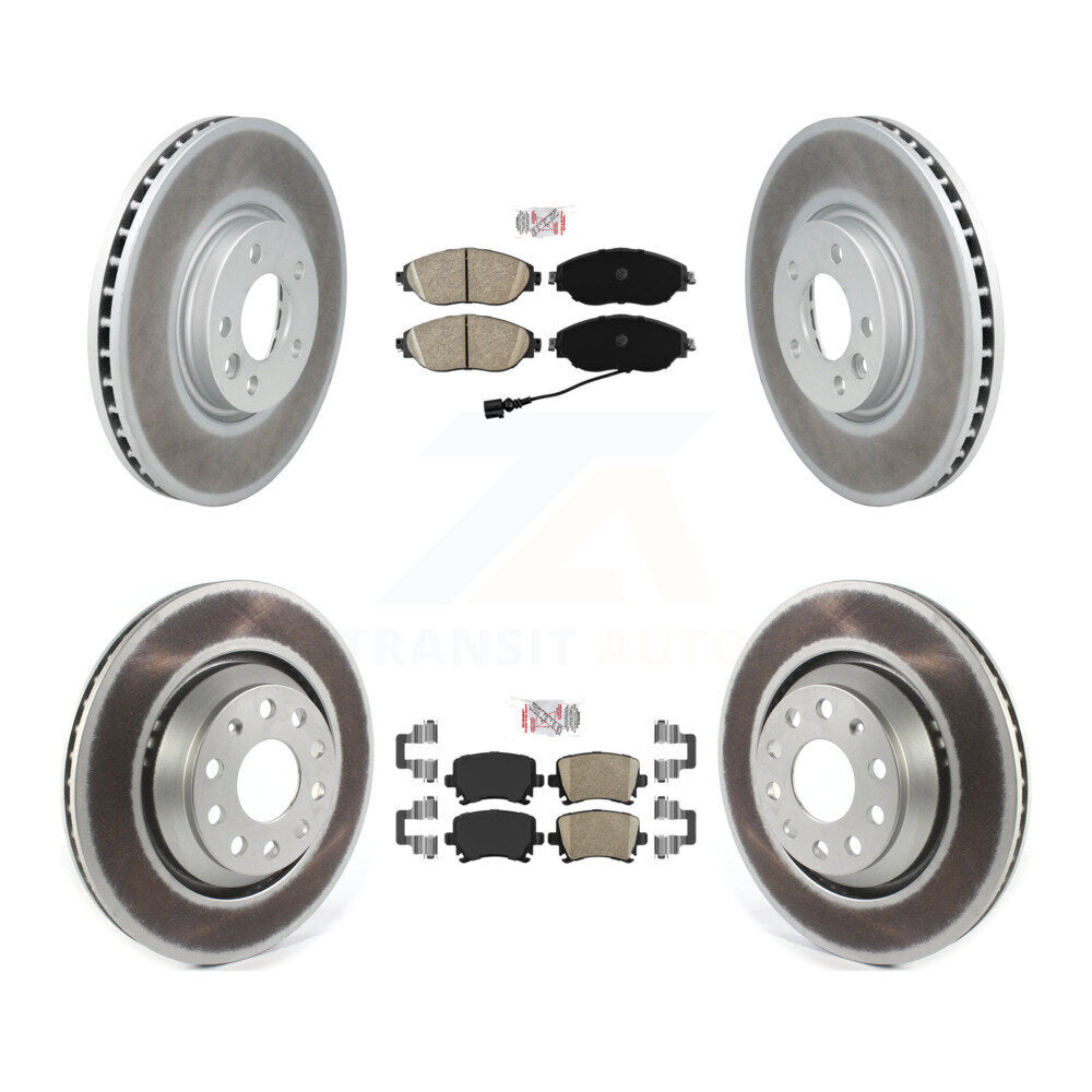 Transit Auto KGA-105039 Disc Brake Kit for 2012-2016 Volkswagen CC - Front and Rear