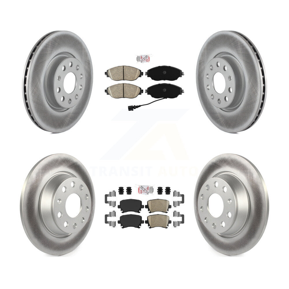 Transit Auto KGA-105042 Disc Brake Kit for 2017 Volkswagen CC - Front and Rear