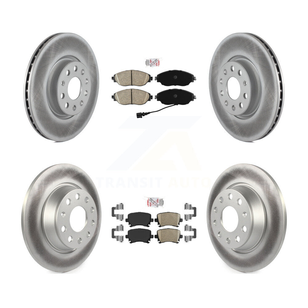 Transit Auto KGA-105043 Disc Brake Kit for 2017 Volkswagen CC - Front and Rear